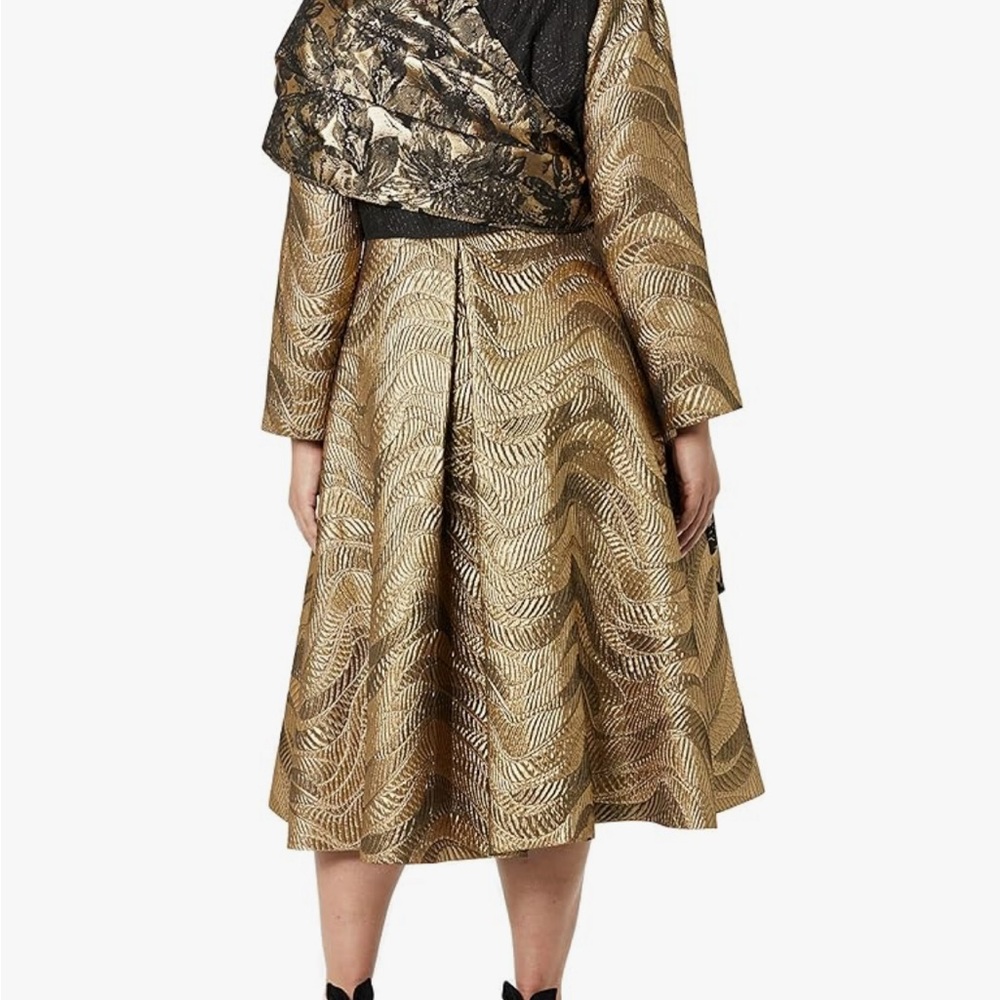 LAST ONE IN MY CLOSET! Making the Cut jacquard coat and scarf NWT - Picture 4 of 5